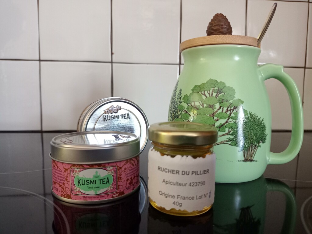 Thé blanc au miel