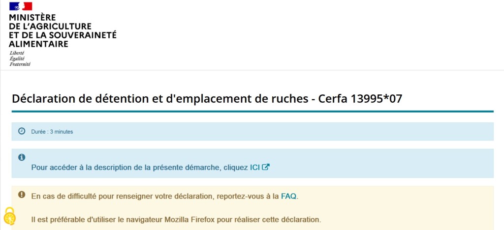 Déclaration annuelle de ruches