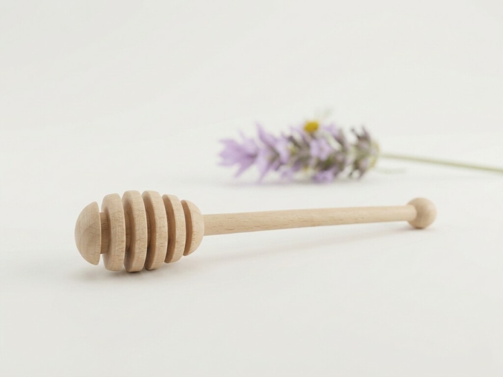 Cuillère à miel en bois de hêtre – Rucher du Pillier Loire 42