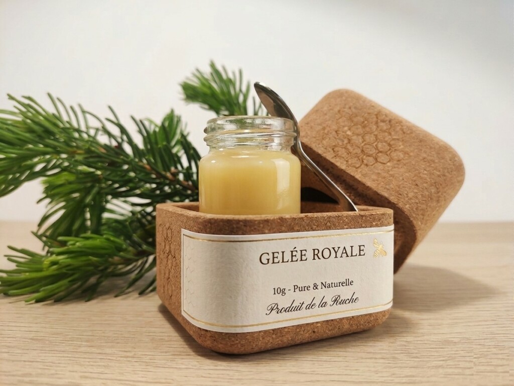 Gelée royale fraîche française 10g – Rucher du Pillier Loire 42