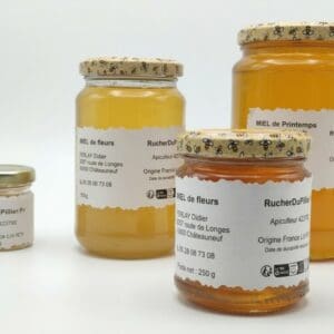Pot de miel artisanal 250g, Rucher du Pillier à Châteauneuf (Loire 42)