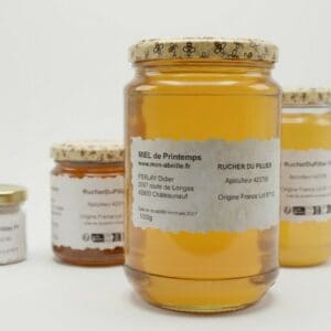 Pot de miel artisanal 1kg, Rucher du Pillier à Châteauneuf (Loire 42)