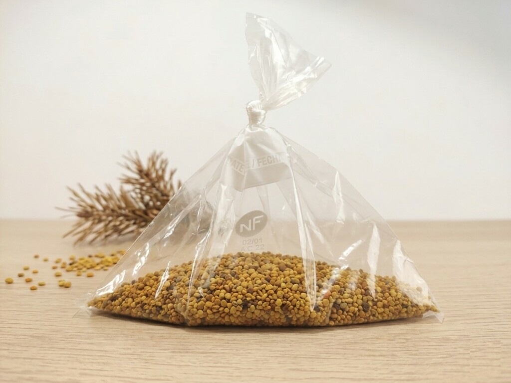 Pollen de fleurs frais 100g – Rucher du Pillier Châteauneuf Loire 42