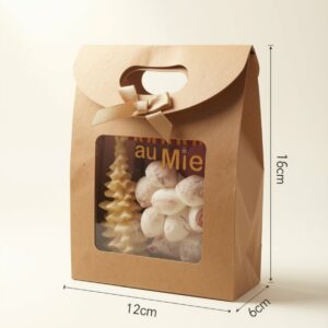Pochette cadeau Cocooning avec bougie en cire d'abeille et bonbons au miel - Rucher du Pillier Châteauneuf Loire 42