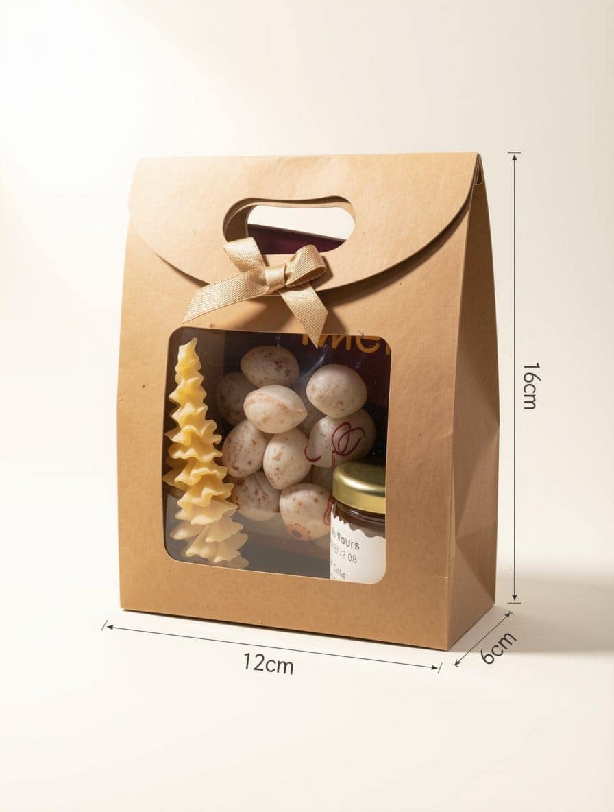 Pochette cadeau Réconfort avec bougie en cire d'abeille, bonbons au miel et pot de miel 40g - Rucher du Pillier Châteauneuf Loire 42